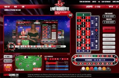 super casino live roulette